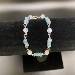 Aquamarine and Moonstone Bracelet